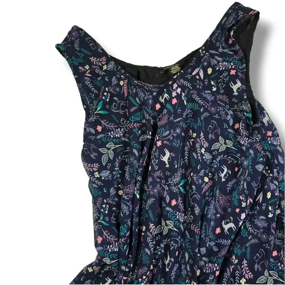 Ana & Rose Women’s Blue Unicorn Print Sleeveless Flowy Midi Dress OS - Picture 5 of 8